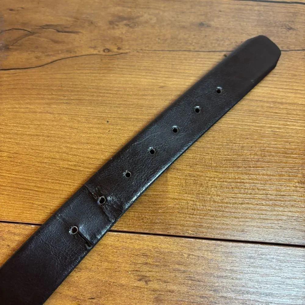 Men's Brown Leather Belt Made in the USA Size Large